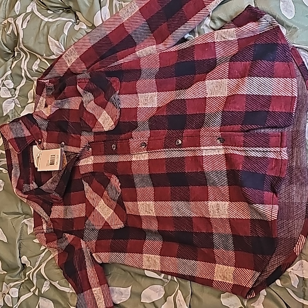 Casa Cabana Plaid Long-Sleeve Size M NWT